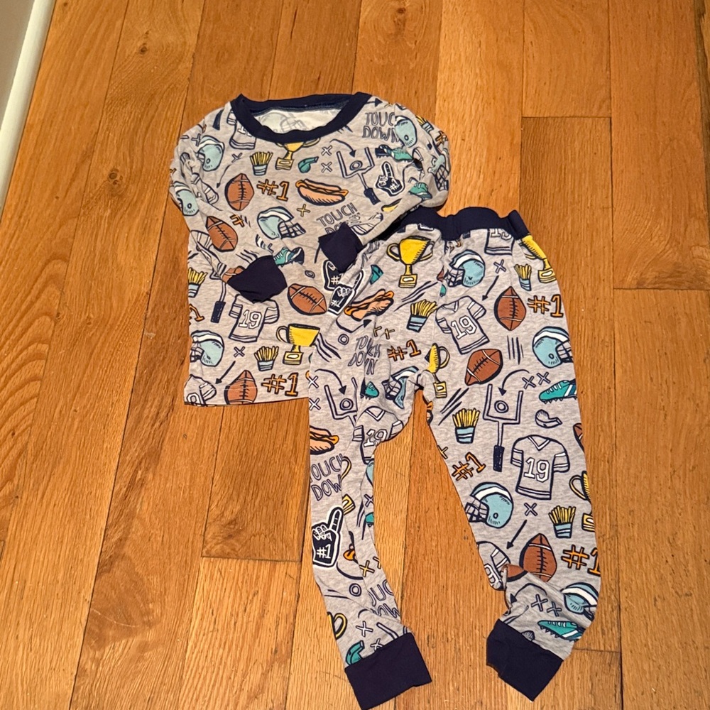 Little Sleepies Blue and Gray Sports Pajama Set